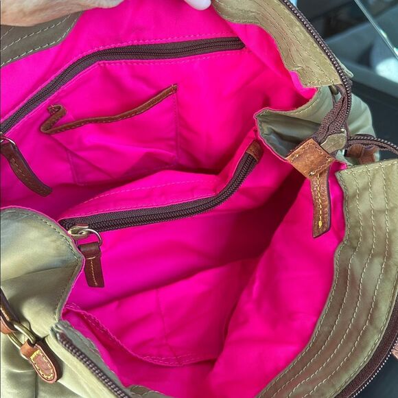 Dooney & Bourke Genuine Leather Nylon Shoulder Tote Purse,Excellent Condition - Picture 10 of 10